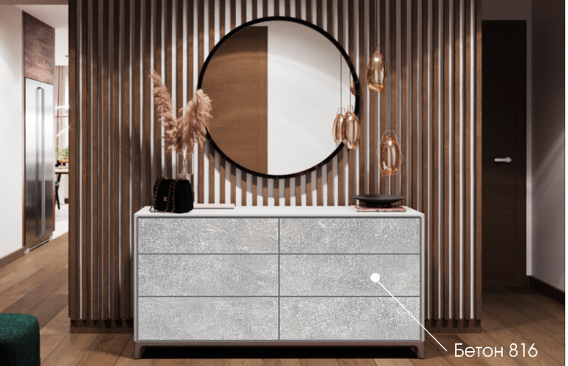 Concrete for furniture and interior decoration